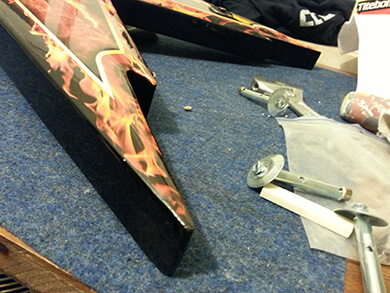 תיקון שבר בגיטרה חשמלית - לאחר טיפול